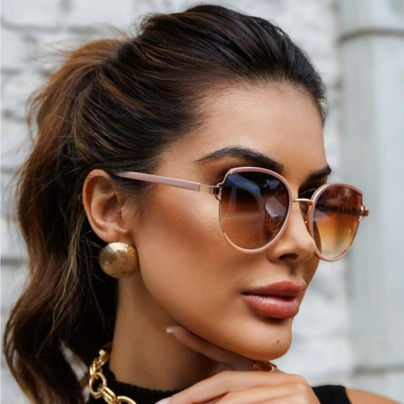 Óculos Quadrado Geovana-Rosa