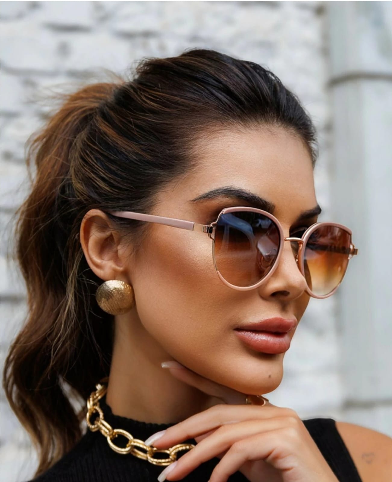 Óculos Quadrado Geovana-Rosa