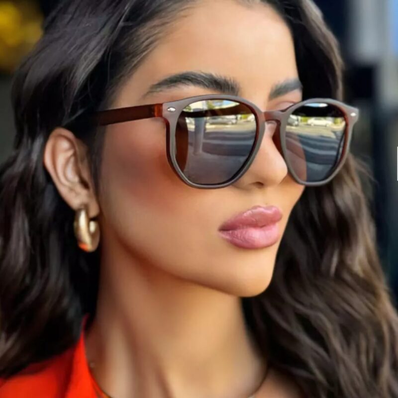 Óculos Polarizado Hexagonal Blogueira Blumenau