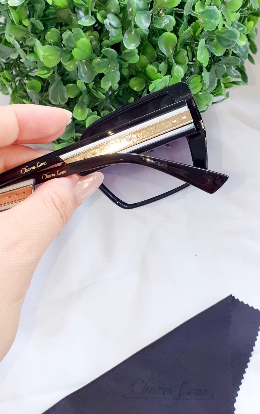 Óculos Lila Preto Degradê - Imagem 2