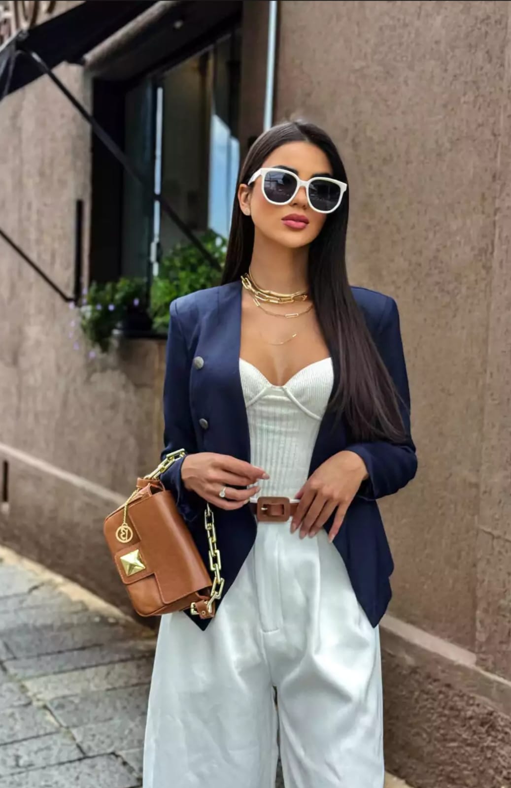 1. Óculos de Sol Redondo Sofia - Creme - Acetato. (Código. 0047)